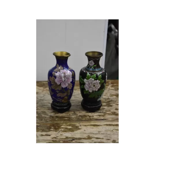 Vaso Oriental Pintura a Mão Floral