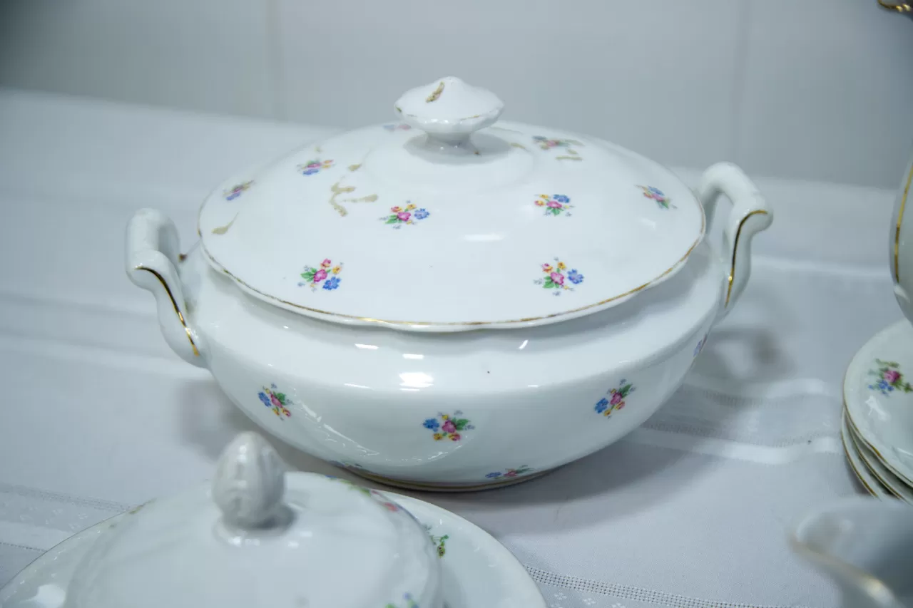 Jogo de porcelana Checoslováquia Floral - Image 6