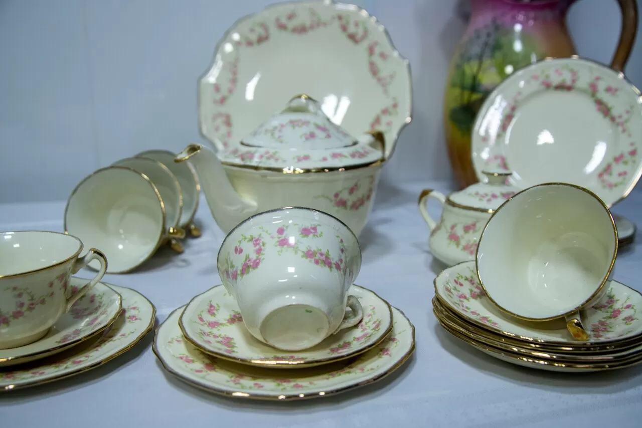 Jogo de chá de porcelana 19 peças - Image 5