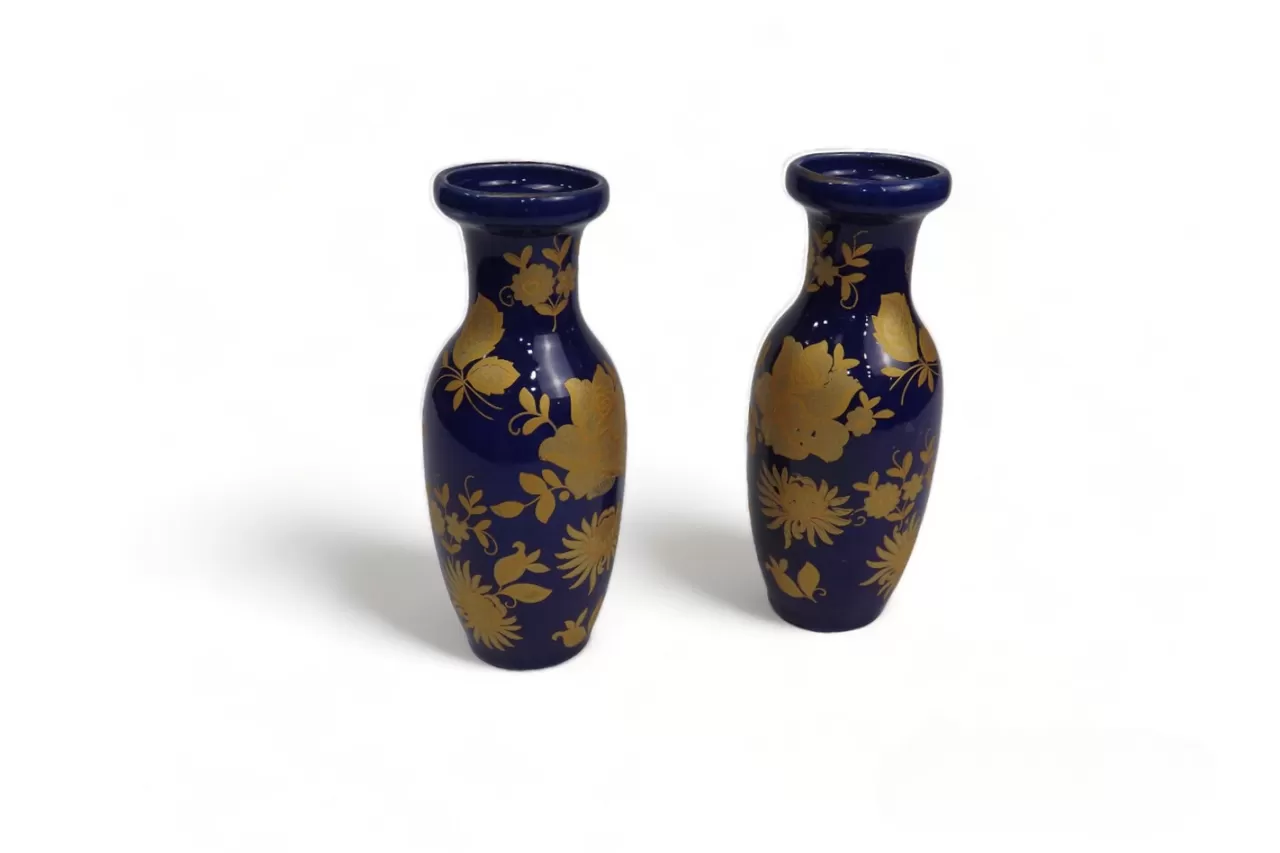 Vaso Azul em Cerâmica Vitrificada - Image 2