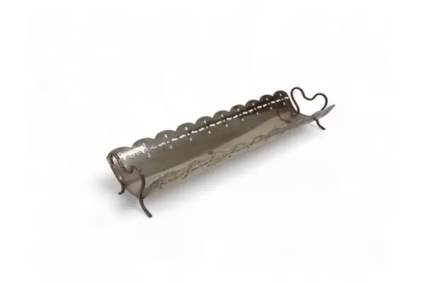 Antiguidade Bandeja de Pão (baguete), em liga de metal de prata