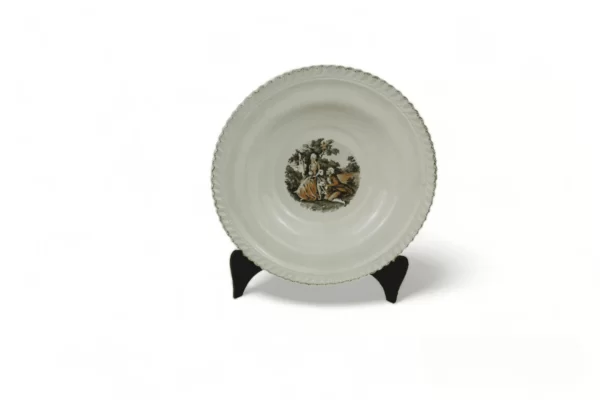 Prato Decorativo Vintage anos 60 Harker Pottery 22KT Placa ouro